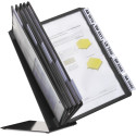Durable bureaustandaard Vario met 10 tassen, ft A4, zwart