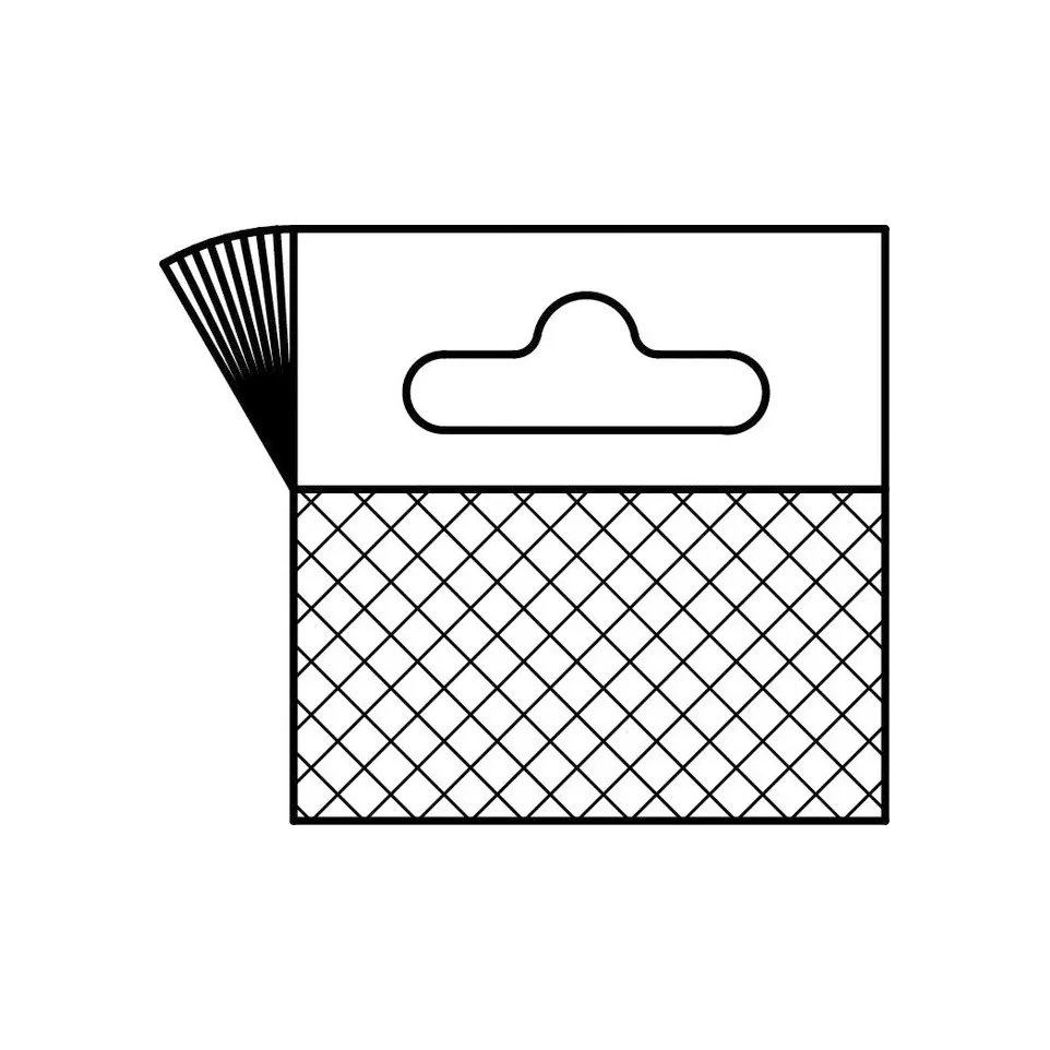 Hang tabs 50 x 50 mm, blister met 10...