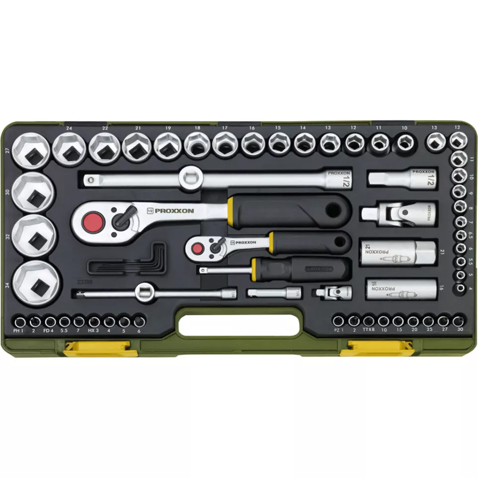 Coffret Proxxon avec cliquets 1/4" et...
