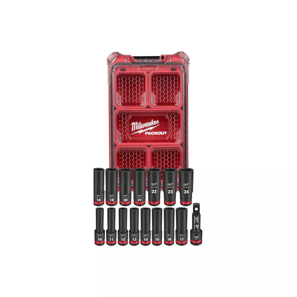 Milwaukee 15 Piece 1/2" Impact Socket...
