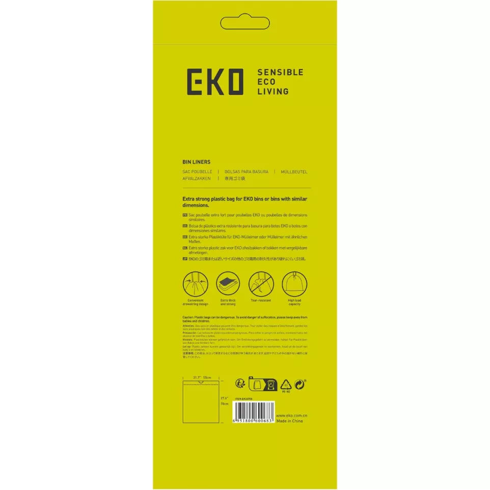 Eko sac à ordures avec cordon, 25-35...