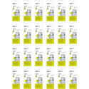 EKO Drawstring Trash Bags 3-6L White 1 Roll 30 Bags
