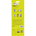 Eko vuilniszakken met trekbandsluiting, 3-6 liter, wit,  1 rol, 30 zakken