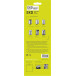 Eko vuilniszakken met trekbandsluiting, 3-6 liter, wit,  1 rol, 30 zakken