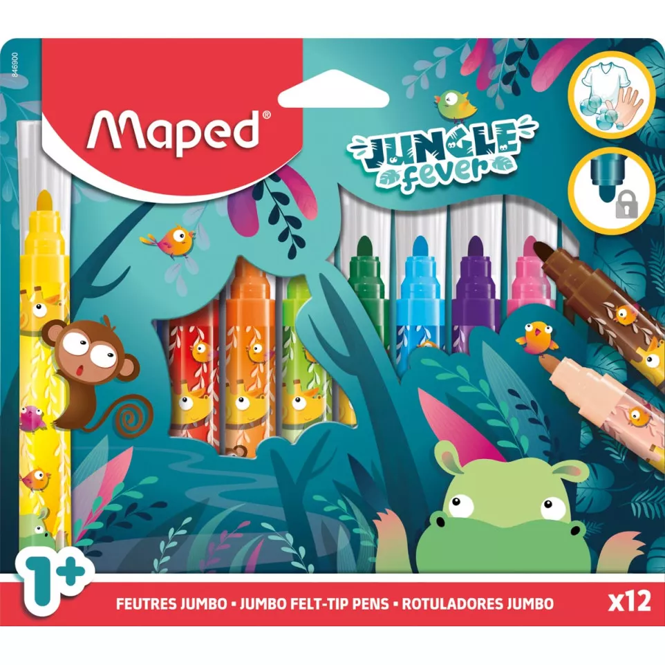 Maped Jungle Fever Jumbo Felt Tip...