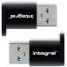 Integral adapter USB-C naar USB-A, pak van 2 stuks