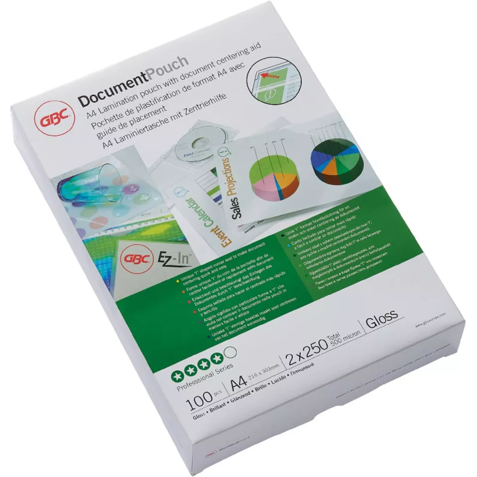 GBC Ultra Clear Laminating Pouches A4...