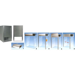 Verticaal veerluik Boxmilano ALU Alumatt 600mm / pce