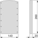 Set afstandhouders voor inklapbare hanger zwart / 2pce