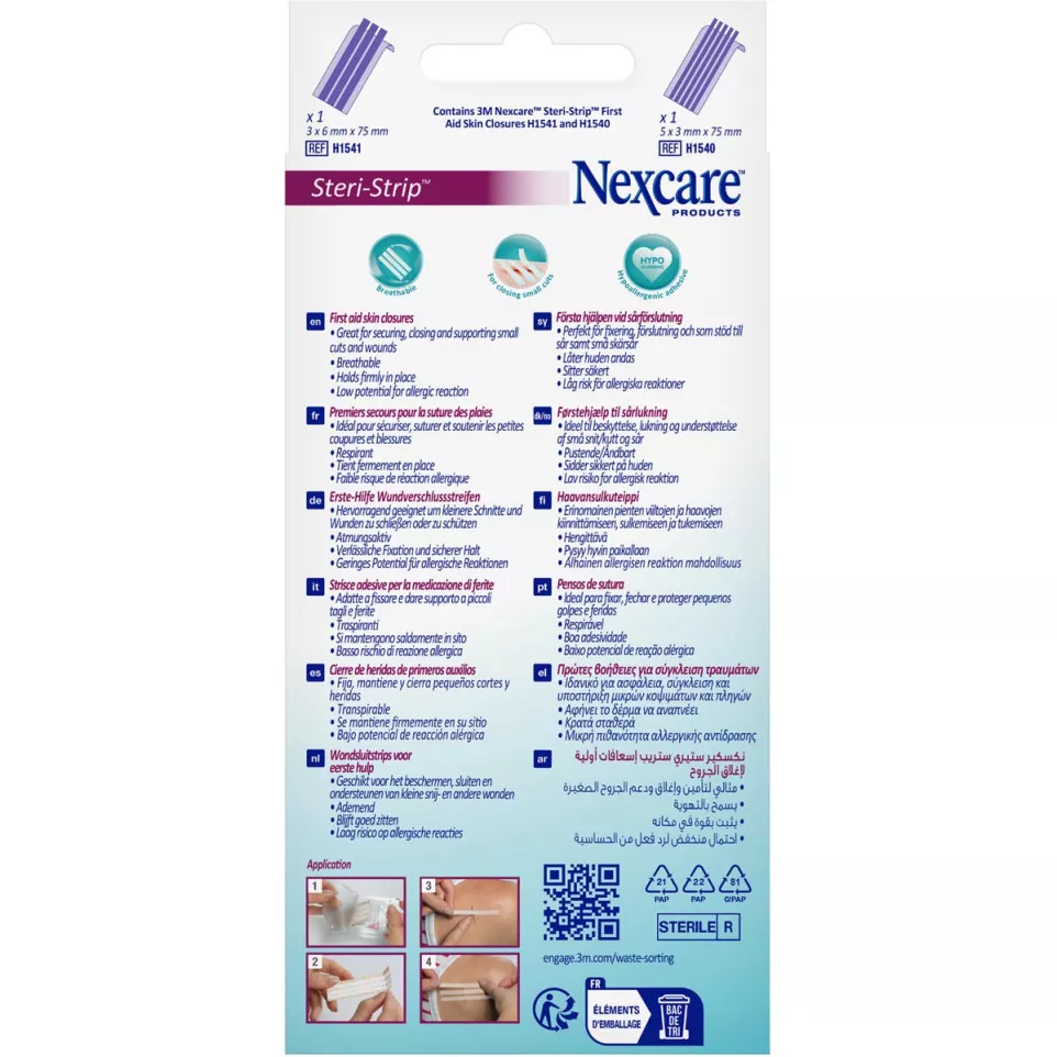 3M Nexcare wondsluitstrips,...