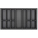 Hettich Orga-Box VII Basalt Grey Cutlery Tray for AvanTech YOU Drawers 101mm and 139mm Height 500mm Depth