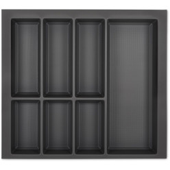 Range-couverts Orga-Box VII gris basalte pour tiroirs AvanTech YOU hauteurs 101 et 139mm, profondeur 500mm et largeur de meuble 