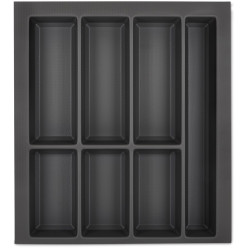 Range-couverts Orga-Box VII gris basalte pour tiroirs AvanTech YOU hauteurs 101 et 139mm, profondeur 500mm et largeur de meuble 