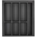 Range-couverts Orga-Box VII gris basalte pour tiroirs AvanTech YOU hauteurs 101 et 139mm, profondeur 500mm et largeur de meuble 