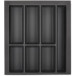 Range-couverts Orga-Box VII gris basalte pour tiroirs AvanTech YOU hauteurs 101 et 139mm, profondeur 500mm et largeur de meuble 