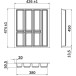 Range-couverts Orga-Box VII gris basalte pour tiroirs AvanTech YOU hauteurs 101 et 139mm, profondeur 500mm et largeur de meuble 