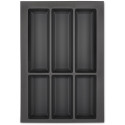 Orga-Box VII Basalt Gray Cutlery Tray for AvanTech YOU Drawers Height 101 and 139mm Depth 500mm