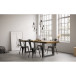 Industria U-Shaped Table Leg 80x80mm Black Textured Finish per piece