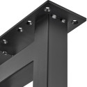 Industrial Black H-Shaped Bench Leg / pc