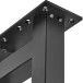 Bankpoot H industrieel design zwart / pce