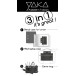Yaka etui 3 in 1 kit, blauw