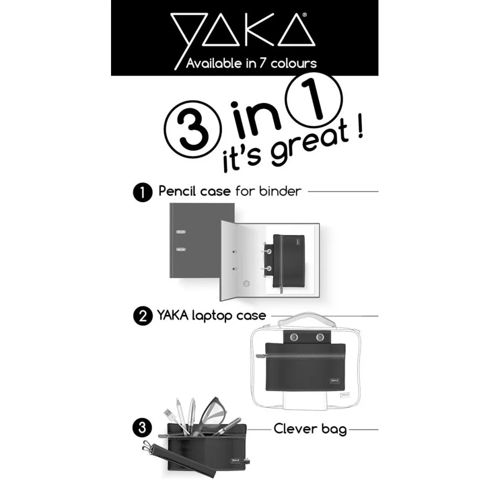 Yaka 3 in 1 Case Pouch, Blue