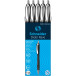 Schneider balpen Slider Rave, extra breed, blauwe inkt, wit/zwart