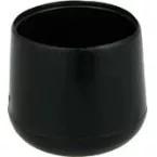 Round Black PVC Furniture Glide Ø12mm / pc