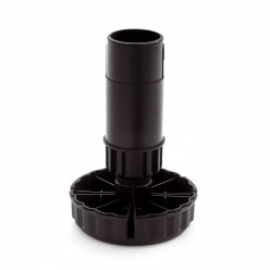 Vérin de meuble noir 121mm série 21 réglable de 116 à 141mm charge 400kg / pce