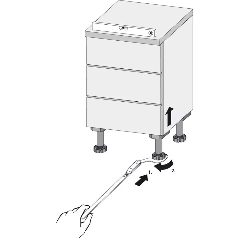 Adjustment Key for Furniture Levelers...