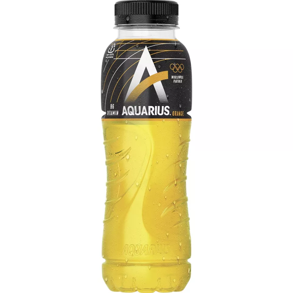 Aquarius Orange frisdrank, fles van...