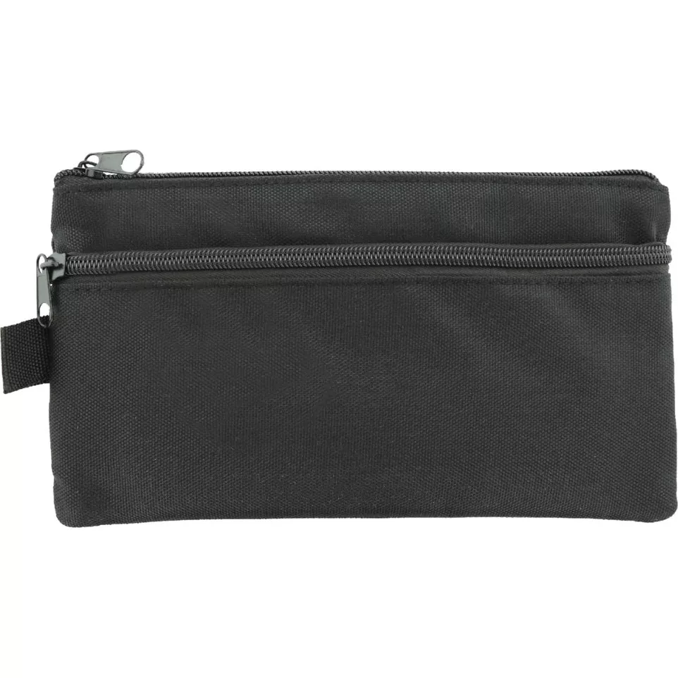 Kangaro Flat Pencil Case Black