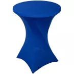 Blue Stretch Table Cover for 80 cm Standing Table