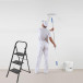 Brasq SL300 Step Ladder, Metal, Black, 3 Steps