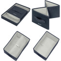 Leitz stoffen boîte de rangement, small, gris, set de 2 pièces