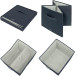 Leitz stoffen opbergdoos, large, grijs, set van 2 stuks