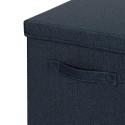 Leitz stoffen boîte de rangement, large, gris, set de 2 pièces