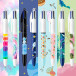 Bic 4 Colours Decors stylo bille 4 couleurs, moyen, 4 couleurs d'encre classique, boîte de 8 pièces