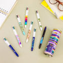 Bic 4 Colours Decors stylo bille 4 couleurs, moyen, 4 couleurs d'encre classique, boîte de 8 pièces