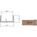 Anodized Aluminum U Profile for 18mm Wood Panels, for Sliding Systems ERGO 18, NOVO S 18, LOCA 18, 3m Length / 3m