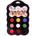 Grim'tout Carnival Face Paint Palette 9 Colors