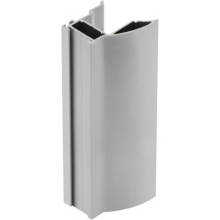 GTV NOVO S 18mm Handle Profile for 18mm Wood or 4mm Glass Panels Anodized Aluminum 2.7m