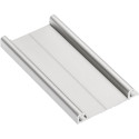 Rail de roulement inférieur double "EVO" aluminium anodisé pour coulissants ERGO 18, NOVO S 18 et 18/4, LOCA 18 et 18/4 longueur