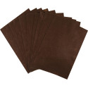 Bouhon brown felt paper A4 pack of 10 sheets