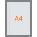 Nobo cadre magnétique autocollant A4, argent, paquet de 2 pièces