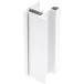 GTV NERO 18/4 Aluminum Profile Handle White for 18mm Wood or 4mm Glass Panels Length 2.7m