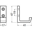 Enkele 139 matzwarte aluminium jashaak 18 / pce