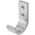 Enkele kapstokhaak 111 XL in natuurlijk aluminium F1 / pce