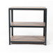Avasco rek Home Table, ft 88 x 90 x 45 cm, 3 legborden, uit metaal, zwart