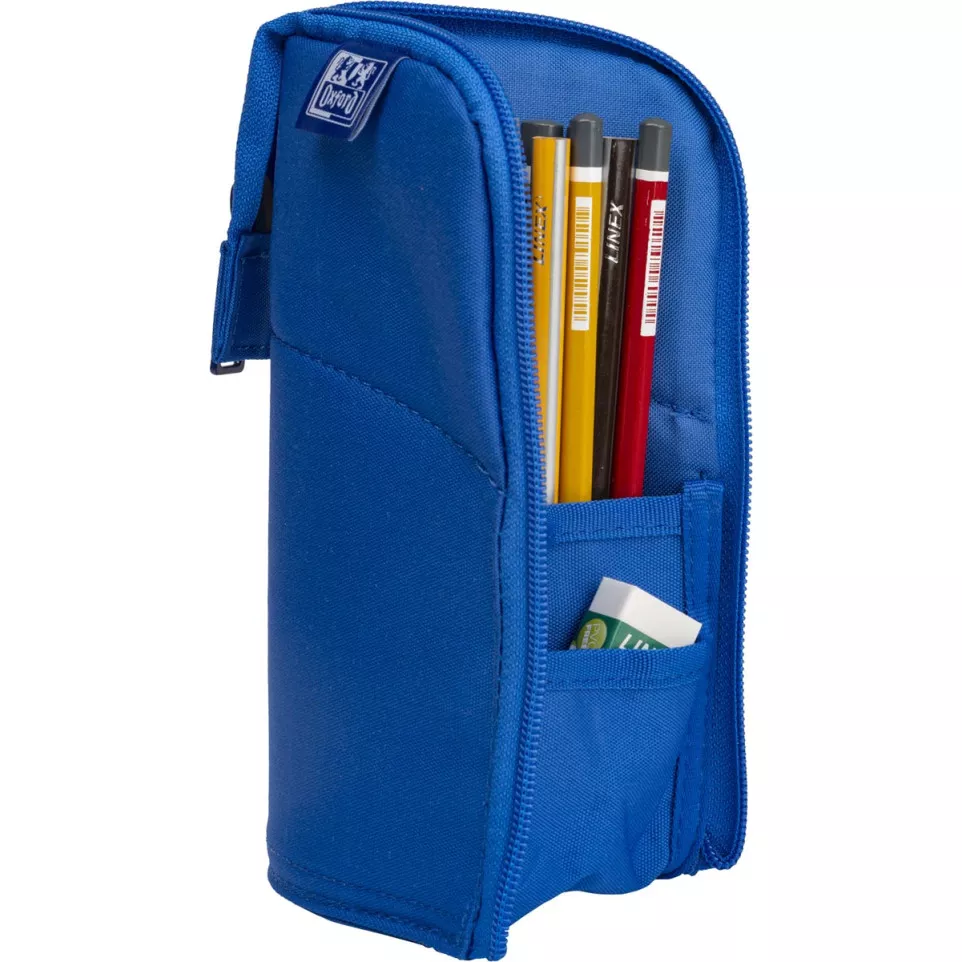 Oxford Stand-Up Blue Pencil Case